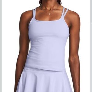 🤍NWOT Under Armour Women's Blue Gray Double Strap Tank